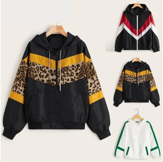 Spring Leopard Pattern Long Sleeve Jacket